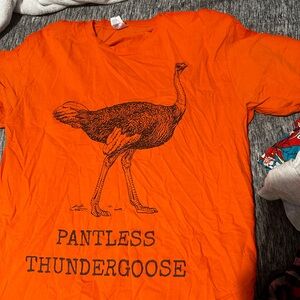 Unisex Orange Ostrich T-shirt